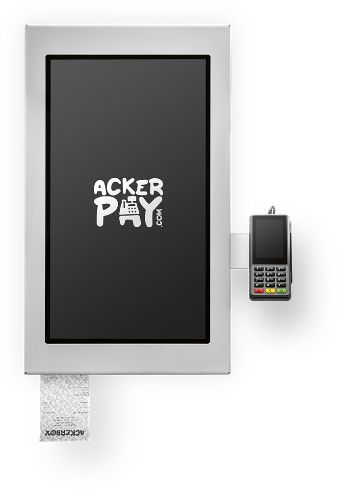 ackerPay® POS-Terminal im Stahlblech Design
